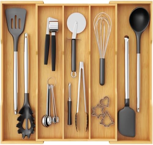 Lifewit Utensil Drawer Organizer, Expandable Kitchen Tool Tray by Lifewit