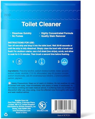 Dissolvable Toilet Bowl Cleaner Sheets: Pine Scent, 40 Sheets - Image 5