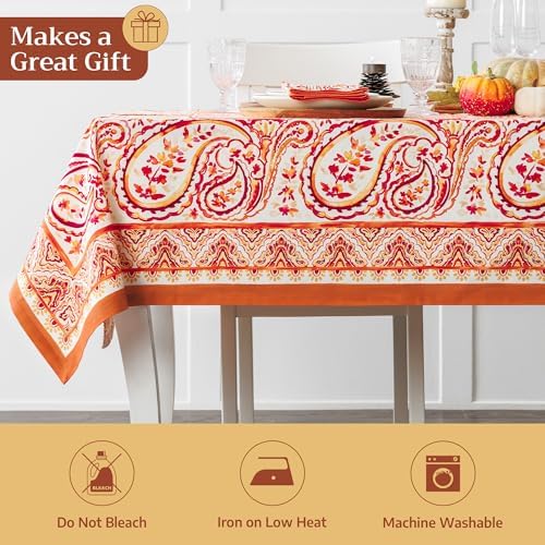 Maison d' Hermine Table Cloth Rectangle Table Reusable 100% Cotton 70"x108" - Image 5