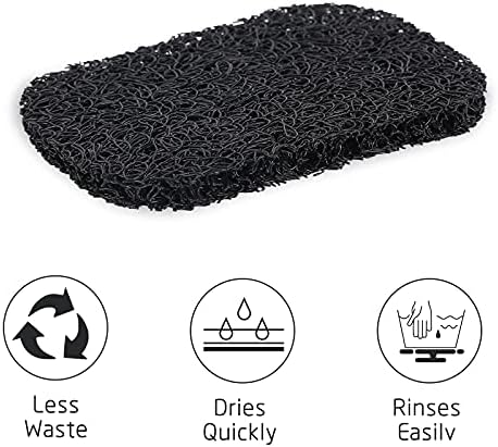 15 Piece Soap Savers Pads - Black BPA Free Holder for Bar Soap, Non-Slip Self Draining Dish Lift for Shower, Kitchen, Bathroom - Tray Bulk Accessories - Image 3