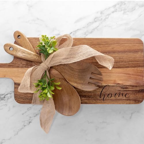 Housewarming Gifts New Home, New Home Gift Idea, First Home Gift, Gift for Home, New House Warming Gift for Homeowner Kitchen Gifts Apartment Closing Gift for Clients, Wooden Cutting Boards Gift Set - Image 4