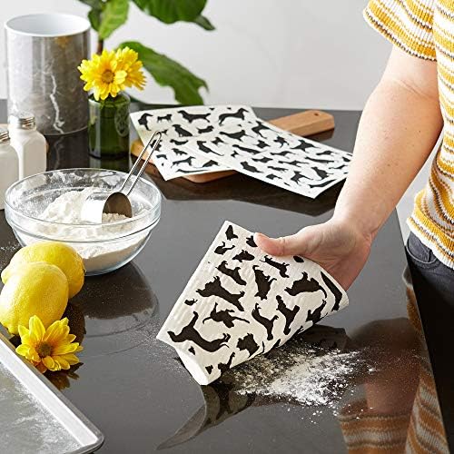 DII Swedish Dishcloths for Kitchen & Cleaning, Reusable, Machine Washable & Dishwasher Safe, Biodegradable, 7.75 x 6.75, Dogs, 3 Piece - Image 5
