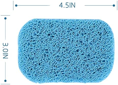 15 Piece Soap Saver,Soap Lift Pad Mat for Bathroom,Soap Dish and Soap Holder Accessory,Blue - Image 2