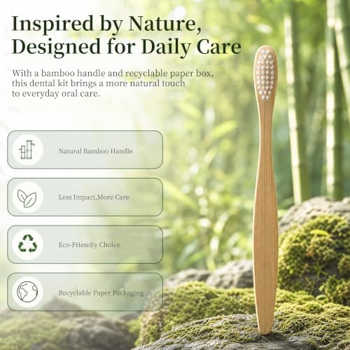 50 Pack Bamboo Toothbrushes with Toothpaste 6g Individually Wrapped - Image 5