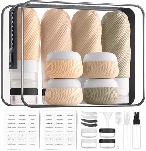 LitBear 23 Pack TSA Approved Travel Bottles for Toiletries, Leak Proof by LitBear