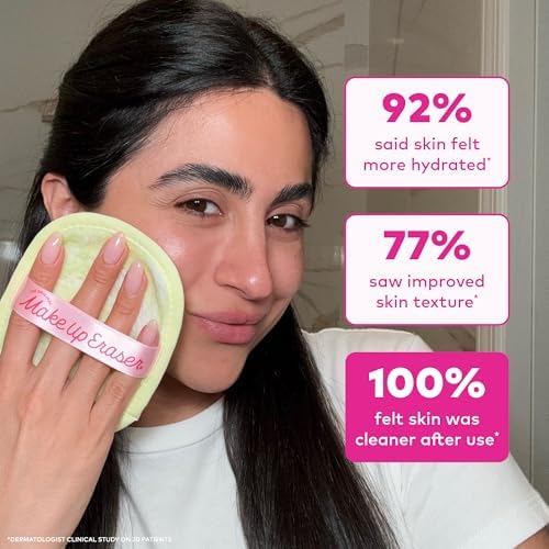The Original Makeup Eraser 7-Day Set, Erase All Makeup with Just Water, Including Waterproof Mascara, Eyeliner, Foundation, Lipstick, Sunscreen, and More! Cloud 9, 7ct. - Image 5