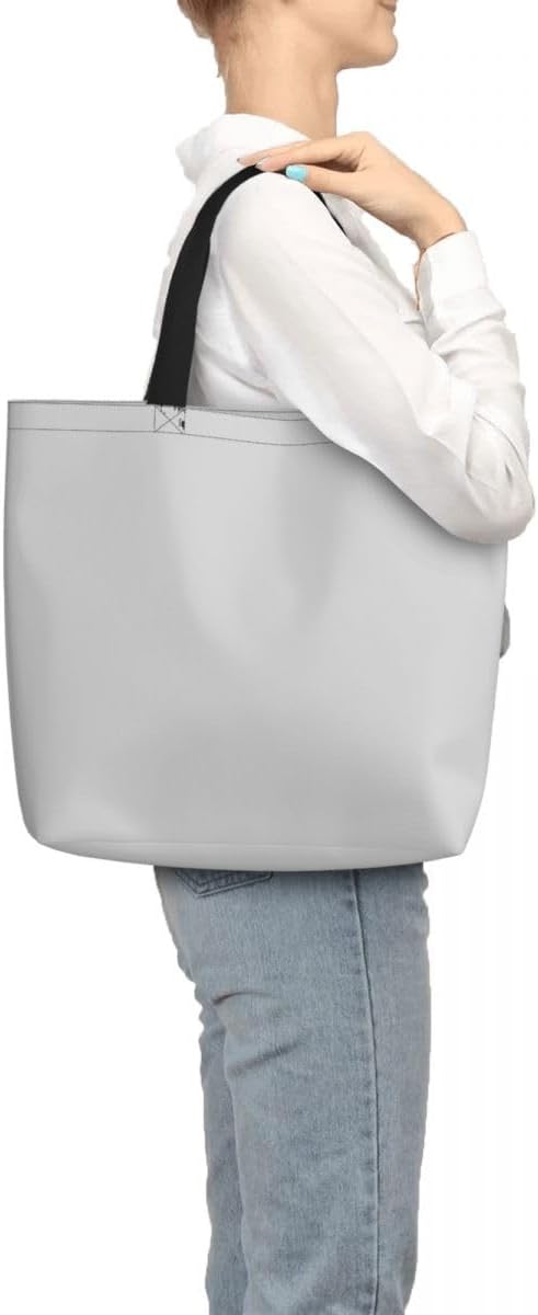 Custom Large Black Tote Bag With Pocket Extra Large Reusable Grocery Bags