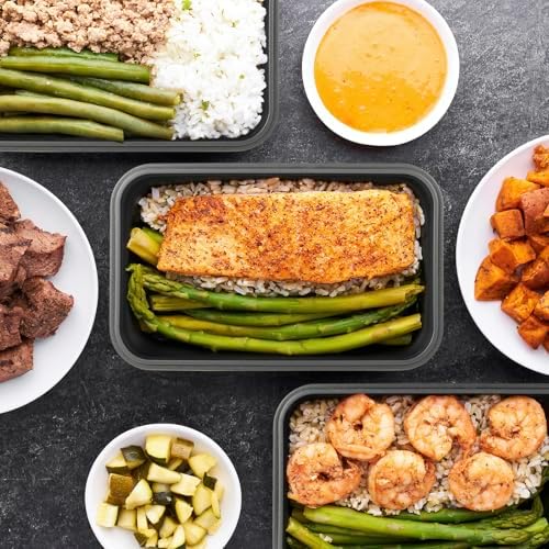 Collapsible Food Storage Containers with Lids, 4 Pack, 40 oz Silicone 1-Compartment Meal Prep Containers Reusable, Lunch Bento Boxes for Adults, Microwave Freezer Dishwasher Safe, BPA-Free, Black - Image 2