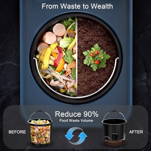 Growell 3.2L Electric Composter, Countertop Food Waste Indoor Compost Bin - Image 2
