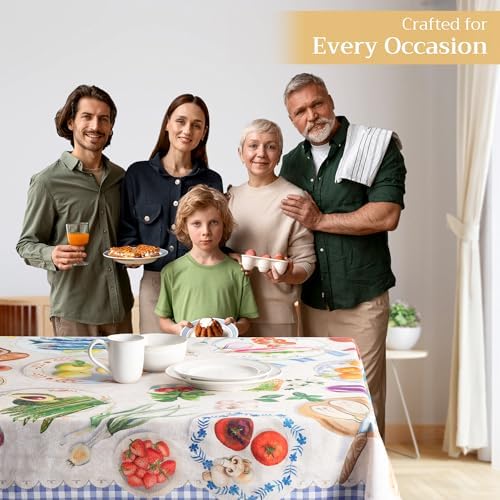 Maison d' Hermine Table Cloth Rectangle Table Reusable 100% Cotton 60"x120" - Image 6