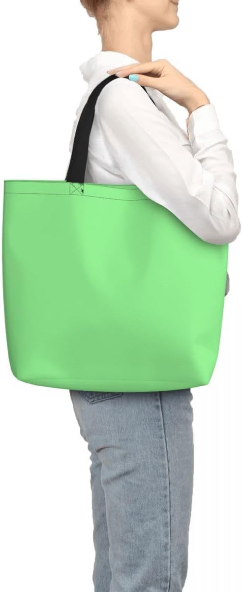 Custom Large Black Tote Bag With Pocket Extra Large Reusable Grocery Bags