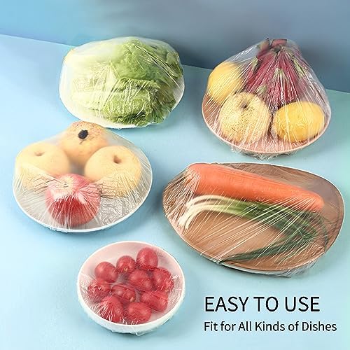 Homelove 200pcs Colorful Plastic Bowl Covers Dish Cover Food Cover, Reusable Elastic Stretch Fresh Keeping Covers, Kitchen Dining Cookware Canning Lids Food Bags, Universal Kitchen Plastic Wrap - Image 2