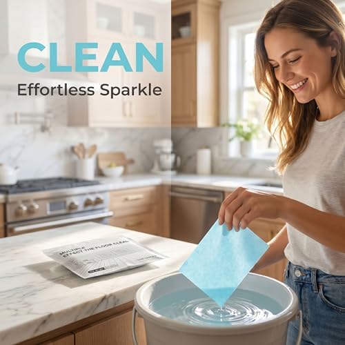 100 Piece Floor Cleaning Tablets Multi-Surface Cleaner, Floor Cleaning Tablets Sheets, Water Soluble Floor Cleaner for Hardwood, Laminate Floors, Wall Tiles, Glass Mopping (Pink, 300PCS) - Image 3
