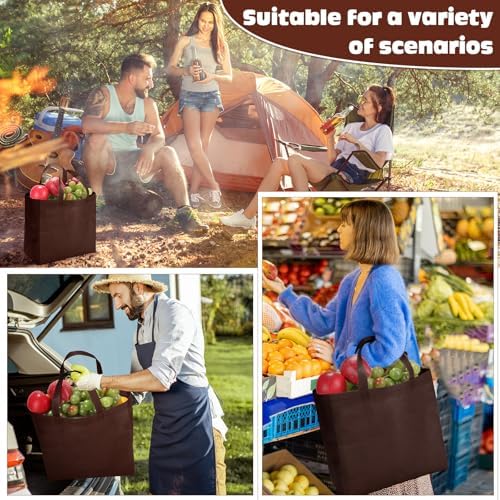 Windyun Reusable Grocery Bags Non Woven with Handles - Image 7