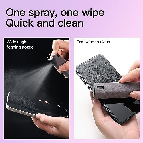 CUIUD Screen Cleaner Kit 3 Pcs, Two in One Screen Cleaner Spray and Wipe, Touchscreen Mist Cleaner Spray Bottle for Phone/Laptop/Tablet/TV/Monitor/Car Screens - Image 4
