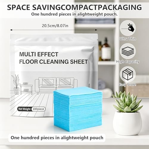 Multi-Surface Multiple Effect Floor Cleaner Tablets, Concentrated Multiple Effect The Floor Clean Formula for Hardwood, Tile, Laminate and More, Dissolvable Cleaning Pods (300 Pack) - Image 4