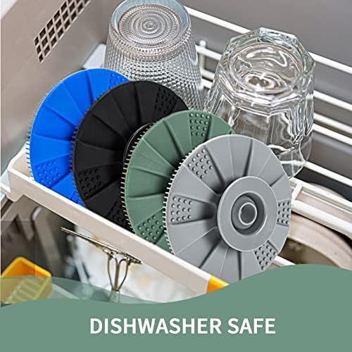 Silicone Dish Scrubber, Non-Scratch Scrub Spong for Washing Dish, Pot, Pan - Image 5