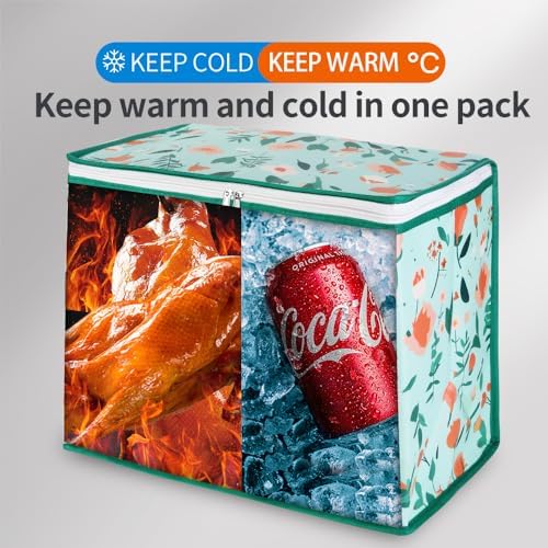 Bodaon Insulated Reusable Grocery Shopping Bags, 2-Pack, X-Large Cooler Bag - Image 3