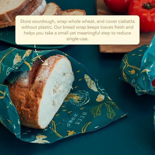 Bee's Wrap Beeswax Bread Wrap - Ocean - Image 3
