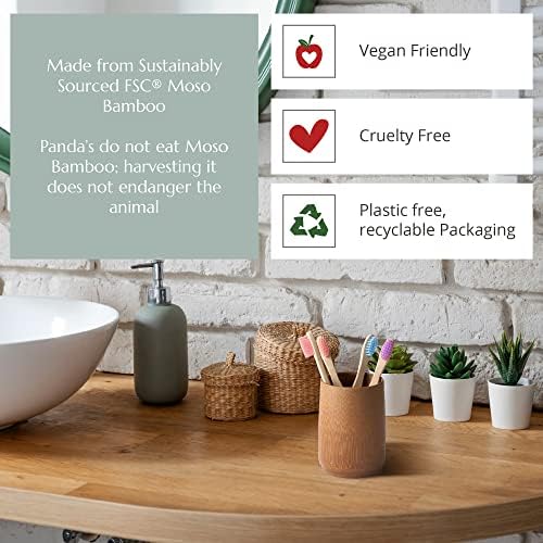 Wild & Stone Organic Children's Bamboo Toothbrush | 4 Pack Candy Colour | Soft Fibre Bristles | 100% Biodegradable Handle | BPA Free | Vegan Eco Friendly Kids Toothbrushes - Image 4