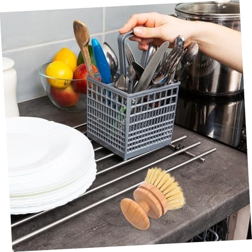 BESTYASH Wooden Handle Dish Brush Natural Sisal Bristles Non-Slip Grip for Efficient Cleaning - Image 6