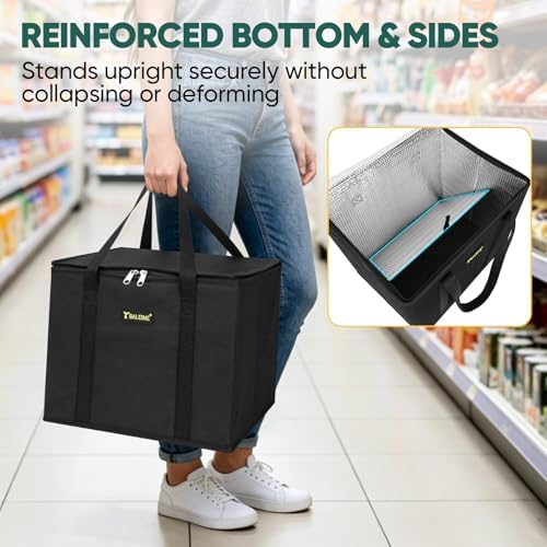 BALEINE 1PK Insulated Reusable Grocery Bag, Heavy Duty Shopping Tote - Image 3