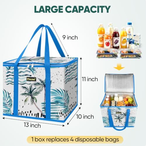 BALEINE 1PK Insulated Reusable Grocery Bag, Heavy Duty Shopping Tote - Image 5