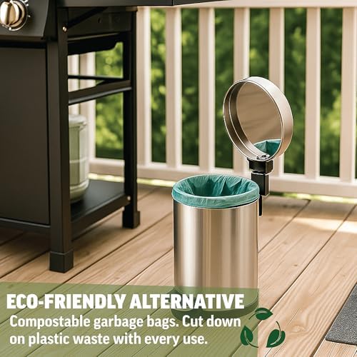 Compostable Recycling Trash Bag, 1.2 Gallon, 125 Count - Image 2