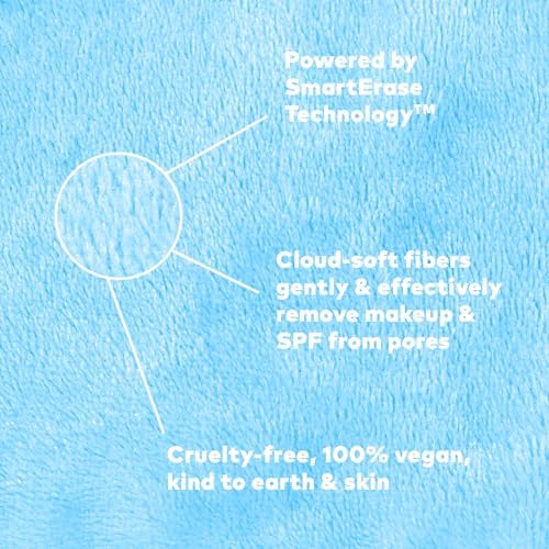 The Original Makeup Eraser 7-Day Set, Erase All Makeup with Just Water, Including Waterproof Mascara, Eyeliner, Foundation, Lipstick, Sunscreen, and More! Cloud 9, 7ct. - Image 4