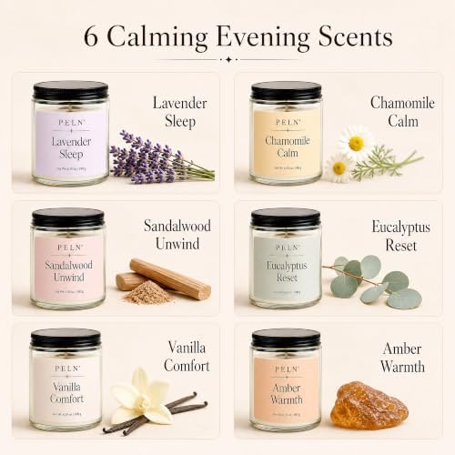 PELN Scented Candles Gift Set for Women, 6 Pack Soy Candles - Image 4
