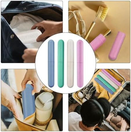 4 Pack Travel Toothbrush Case, Holder Toothbrush Travel Containers - Image 2