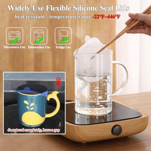 Silicone Can Lids (10 Pack, All 2.6'' Diameter), Reusable Silicone Stretch Lids for Pet Food Cans, BPA-free Seal Can Covers for Yogurt Jars Soda Regular Mason Jars Canned Pet Foods - Image 5