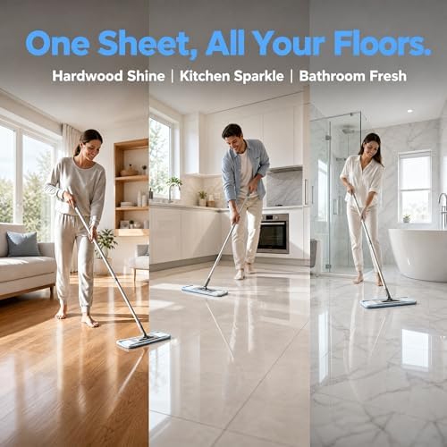 100 Piece Floor Cleaning Tablets, Multi-Surface Cleaner, Water Soluble Floor Cleaner for for Hardwood, Tile, Laminate Floors, Home Cleaning for Kitchen, Bathroom & Living Room - Image 2