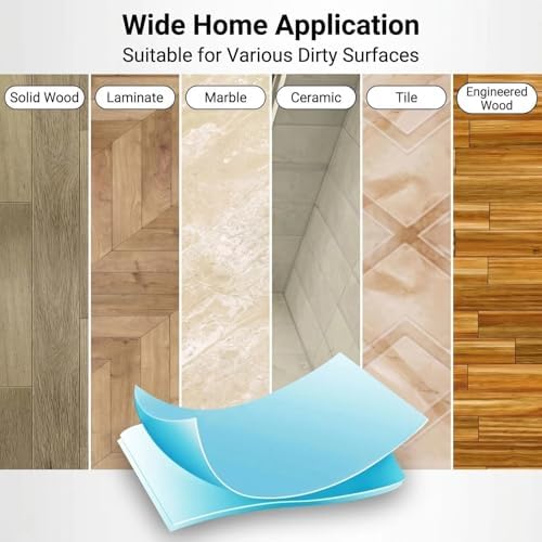 Floor Cleaning Tablets, Concentrated Dissolvable Floor Cleaner for Tile, Hardwood, Laminate & Marble, Water Soluble Deep Cleaning Solution Sheets for Mop and Robot Vacuum (Blue, 100) - Image 5