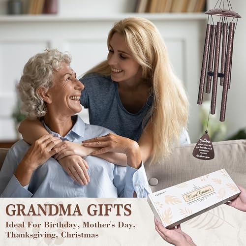 Gifts for Grandma, 32" Bronze Wind Chimes, Grandma Birthday Gifts - Image 2