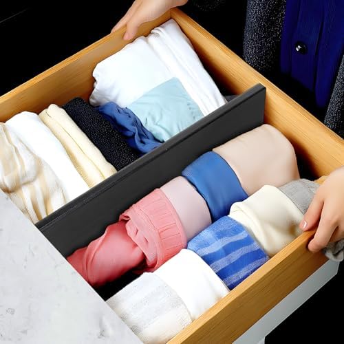 Utoplike Bamboo Drawer Dividers Large, 4" High Kitchen Drawers Organizers - Image 4