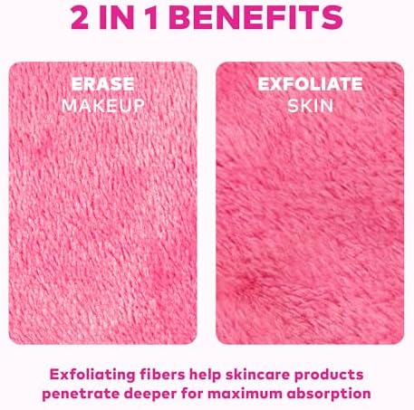 The Original MakeUp Eraser PRO, Effortlessly Remove All Makeup Using Only Water, Including Waterproof Mascara, Eyeliner, Foundation, Lipstick, Sunscreen,and More! Original Pink, 1ct. - Image 6
