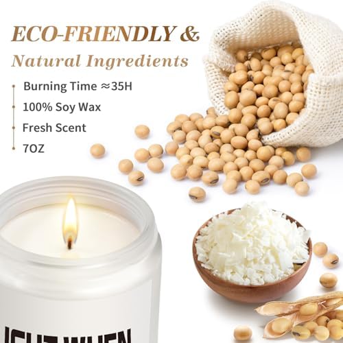 Gifts for Boyfriend Husband Him Men Couples Anniversary- Funny Romantic Valentines Day Presents for Men Husband Couple - Handmade Lavender Scented Candle (7oz) - Image 4