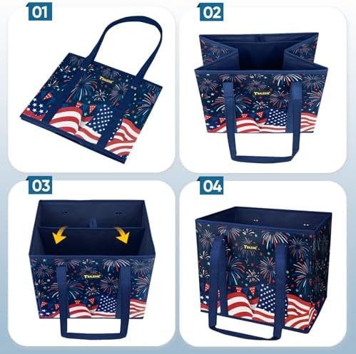 BALEINE 1PK Reusable Grocery Bags, Heavy Duty Shopping Tote Bag - Image 7