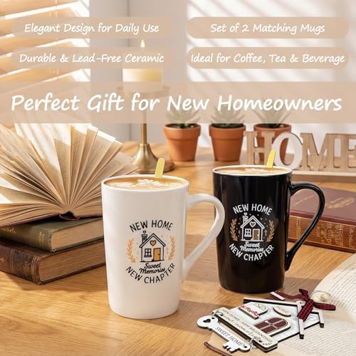 House Warming Gifts New Home Closing Gift Basket with 2 Coffee Mug and Welcome Mat New Home Box Housewarming Present for Couple,Home Buyers,Women,Men,Friend - Image 5