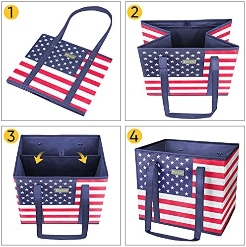 BALEINE 1PK Reusable Grocery Bags, Heavy Duty Shopping Tote Bag - Image 7