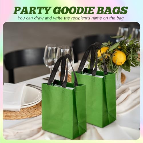 Eccliy 80 Pcs Reusable Gift Bags, Medium, Green - Image 2
