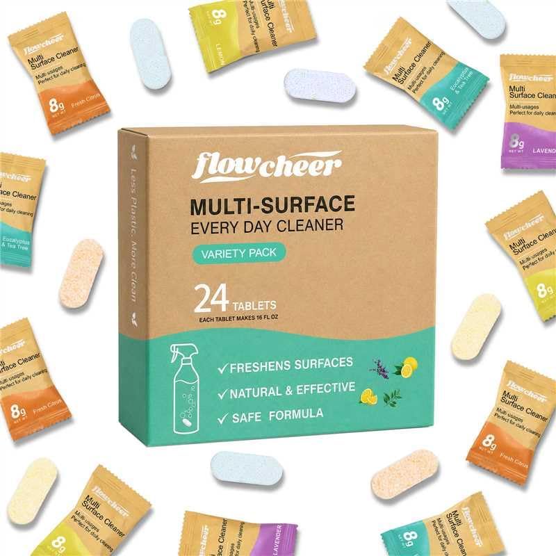 flowcheer All Purpose Multi Surface Cleaner Refills (Mixed24) by Flowcheer