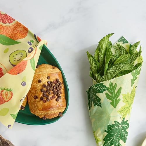 Bee's Wrap Beeswax Food Wraps, 3 Pack Assorted - Fresh Fruit - Image 5