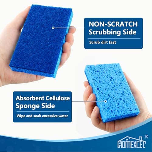 HOMEXCEL Sponges Kitchen 24 Pack, Non Scratch Scrub Dish Sponge for Dishes - Image 2