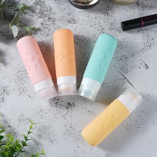 Zafit Travel Bottles - TSA Approved 3oz Leak Proof Containers for Toiletries (Multicolored) - Image 4
