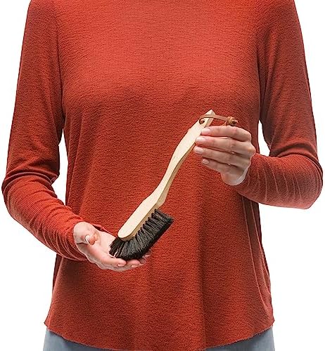 Dish Brush with Curved Handle - Splayed Horsehair - Image 2
