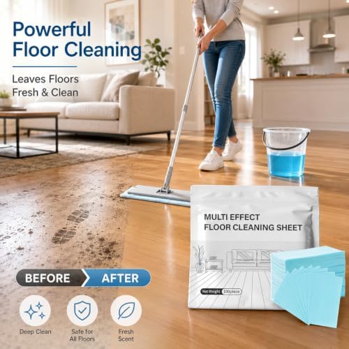 100pcs Floor Cleaning Tablets, Multi-Effect Cleaner Sheets(100) - Image 2