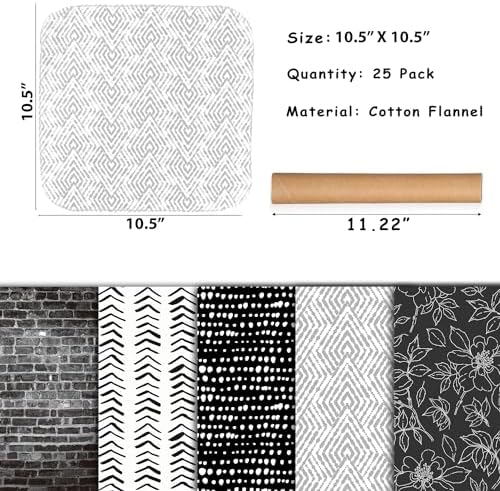 25 Pack Reusable Tissue Paperless Towel Roll Washable Cotton for Kitchen Towels Zero Waste Products Replacement Tissue (Neutral, 25) - Image 2