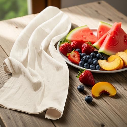 Utopia Kitchen Natural Flour Sack Towels [6 Pack - 28 x 28 Inch]100% Cotton - Image 5